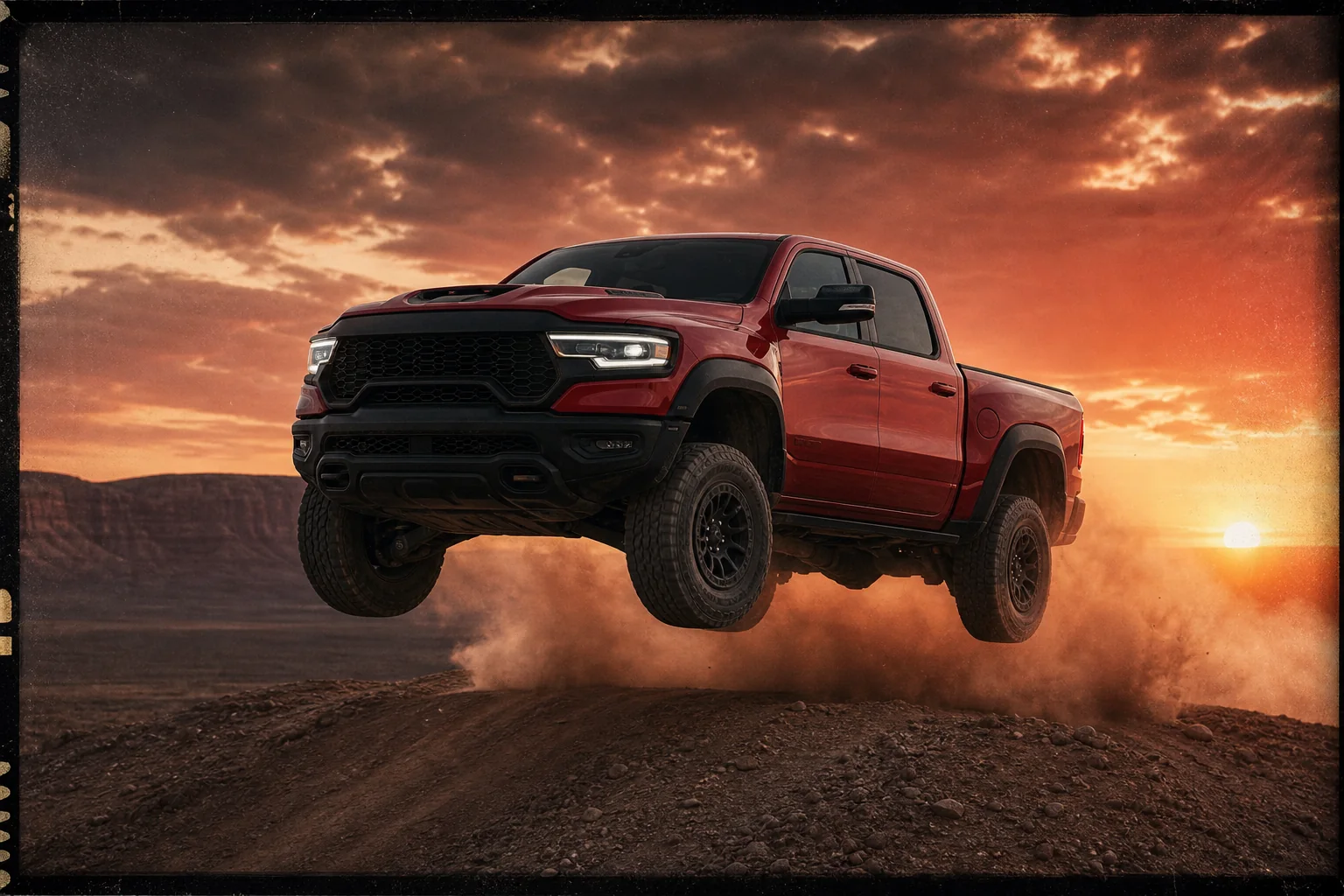 Ram 1500 в скоростном прыжке