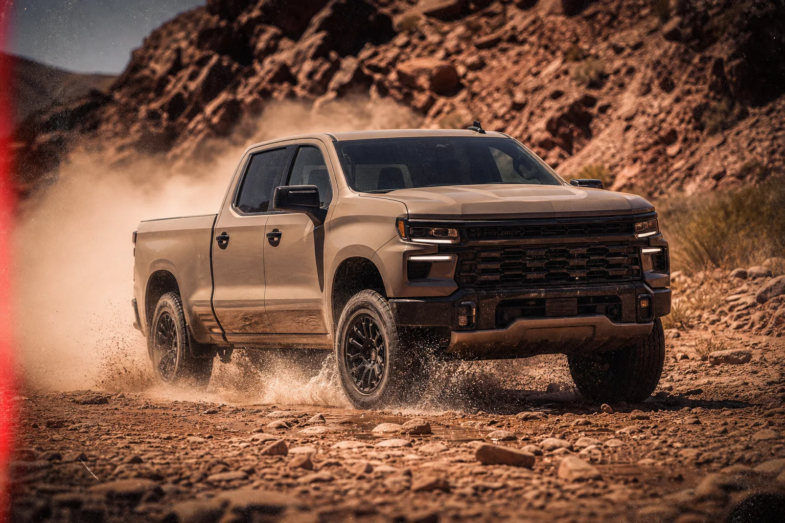 Chevrolet Silverado в пустыне